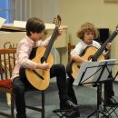 Tymon Zieliński kl. IV i Kacper Dworniczak kl. VI  / fot. KKU