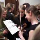 Agata Szymczewska giving autographs 