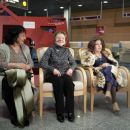 Sitting from the left: Marina Jaszwili, Wanda Wiłkomirska, Ida Haendel 