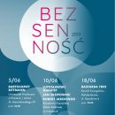 Bezsenność 2019 - plakat festiwalu / Projekt plakatu: www.olika.pl