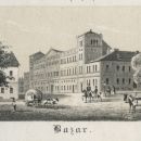 Hotel Bazar w połowie XIX wieku. Zbiory Biblioteki Uniwersyteckiej w Poznaniu 