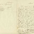 List Henryka Wieniawskiego z Norymbergii, 12 stycznia 1854 roku / Letter of Henryk Wieniawski from Nurenberg (Nürnberg), dated12 January 1954. 