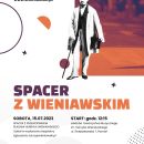 Spacer z Wieniawskim 2023, plakat 